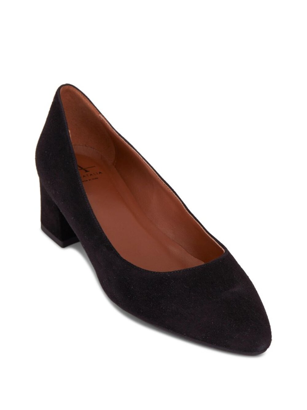EUC Aquatalia Pasha 40mm Block Heel Pumps in Black Suede Sz 7.5 / EU 38 - Picture 2 of 13